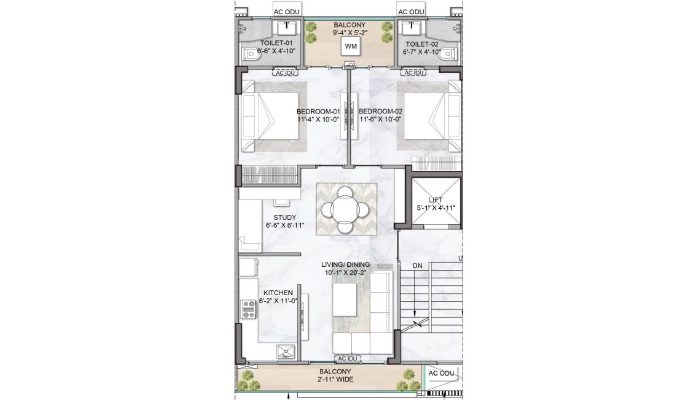 M3M Antalya Hills Sector 79 Gurgaon Floor Plan